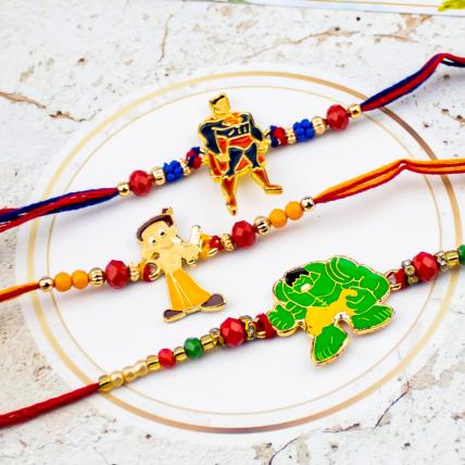 3 Kids Rakhi Set
