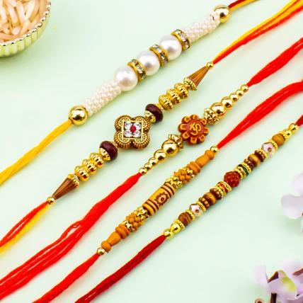 Pearl Rakhi Combo of 5