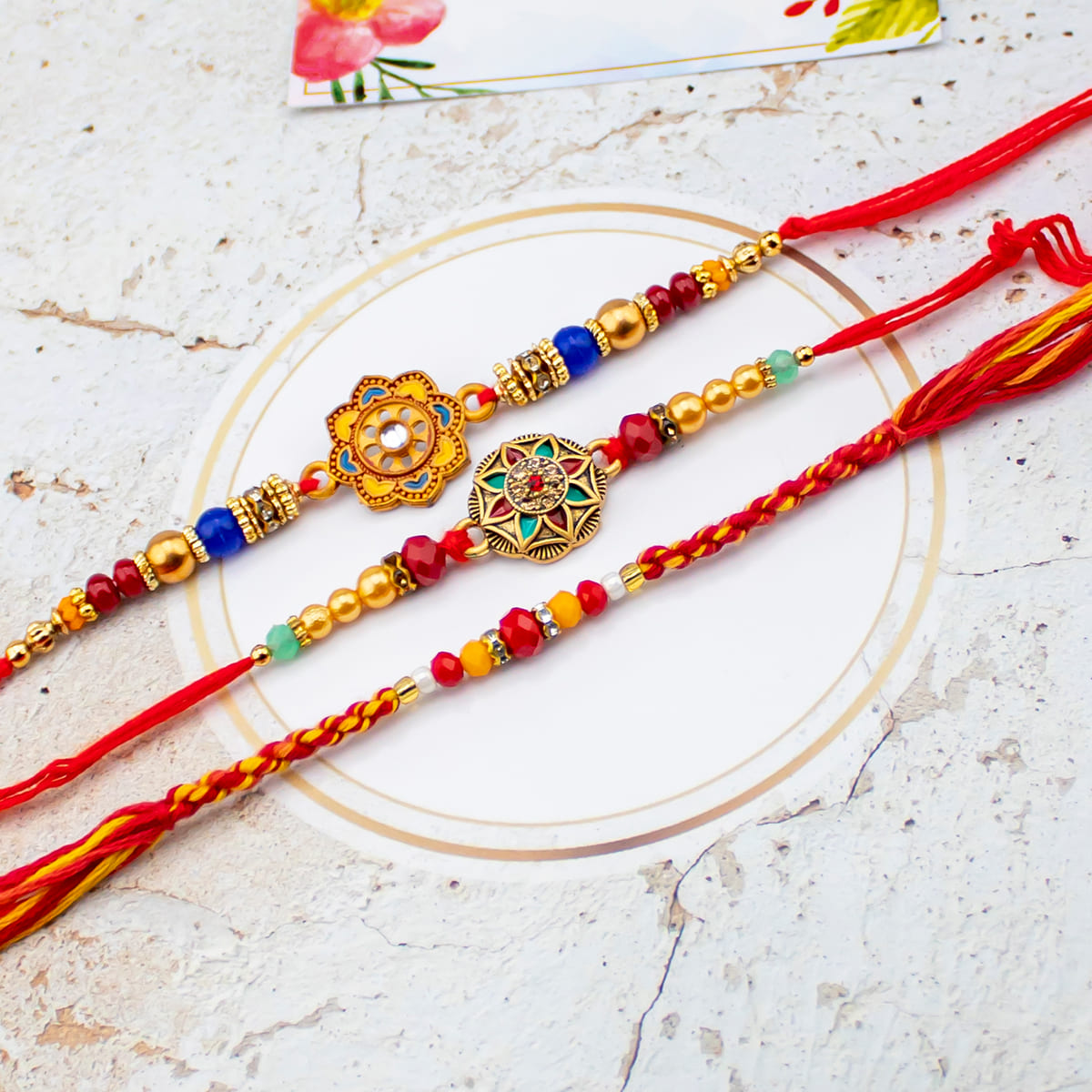 Religious 3 Rakhi Set 