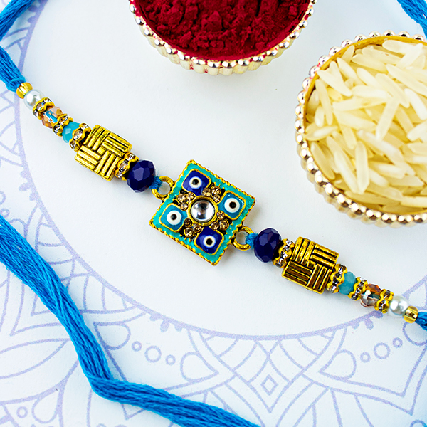 Blue Evil Eye Rakhi