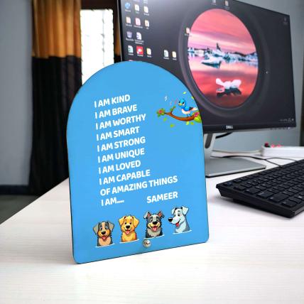 Personalised Affirmation Plaque