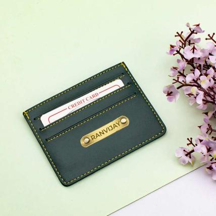 Personalized Leather Card Holder 