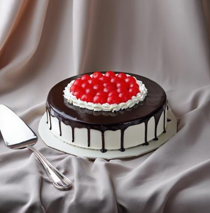 Black Forest Cake With Lots of Cherry  
