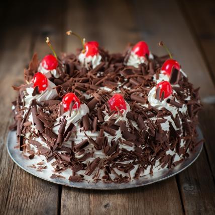 Blackforest Cake with Chocolate Shavings