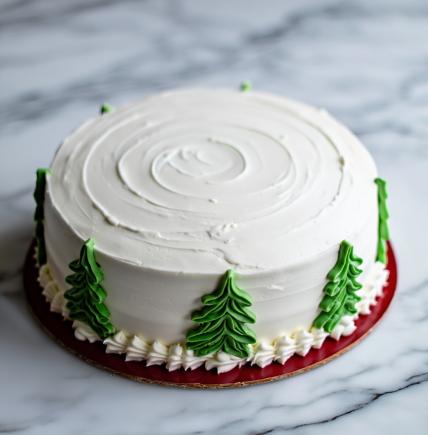 Christmas Designer Vanilla Cake