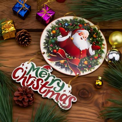Santa Christmas Door Hanging