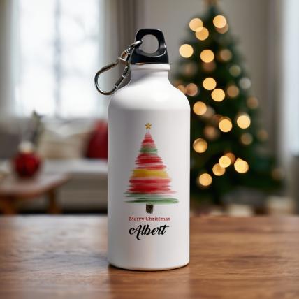 Merry Christmas with Name Sipper