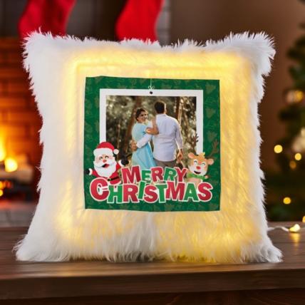 Merry Christmas LED Cushion