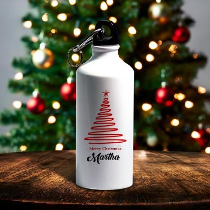 Merry Christmas with Personalised Name Sipper