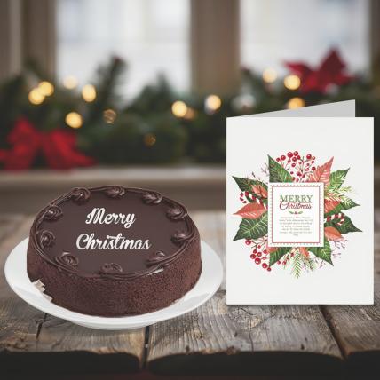 Christmas Cake and Greeting Card