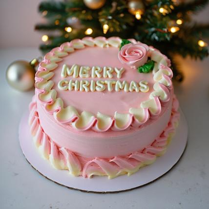 Christmas Strawberry Cake
