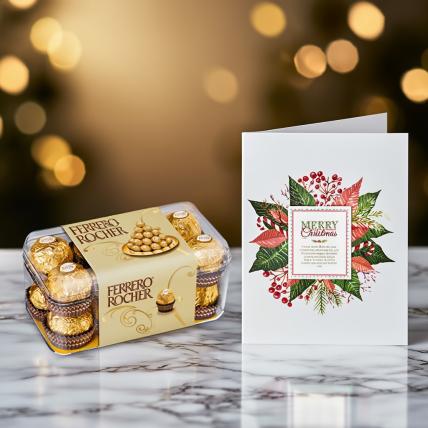 Christmas Chocolates and Greeting Card