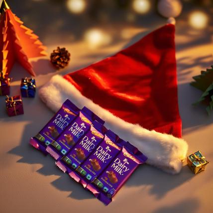 Santa Cap With Chocolates
