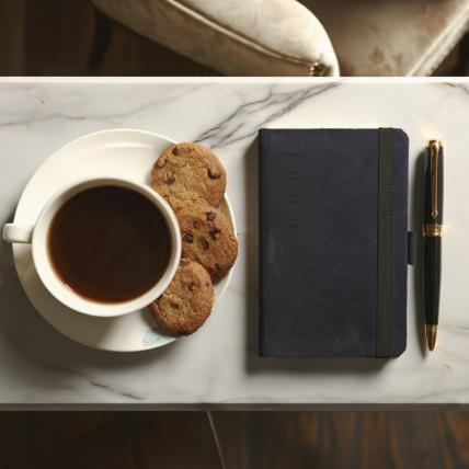 Blue Seude Pocket Journal