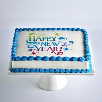 Happy New Year Photo Cake