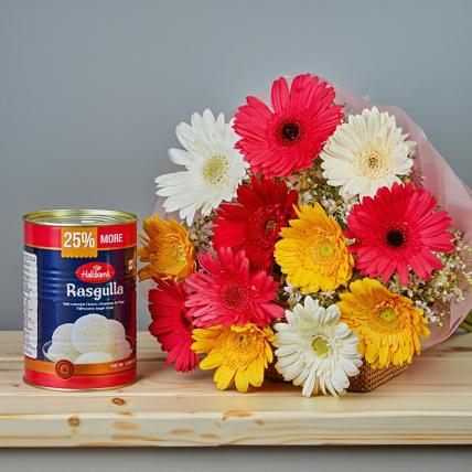 Gerbera with Sweets