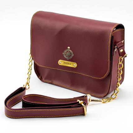 Personalised Sling Bag - Wine 