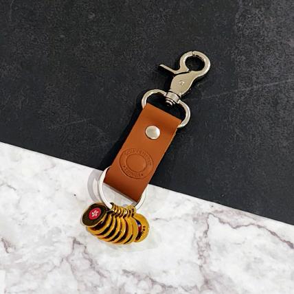 Country Rings- Gold Trings Keychain Set of 10