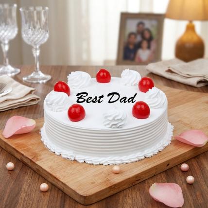 Fathers Day Vanilla Cake