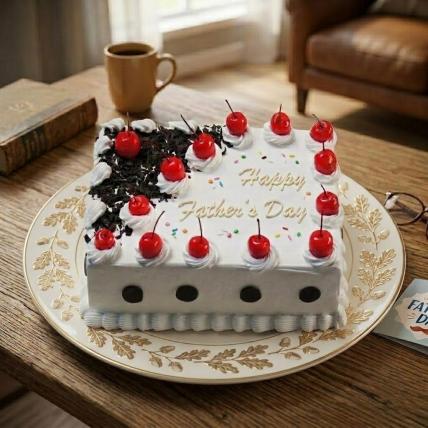 Fathers Day Square Black Forest Cake