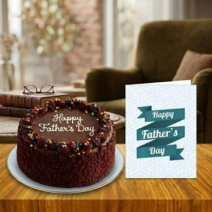 Fathers Day Cake and Card