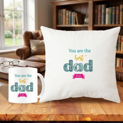 Cushion and Mug Combo for Dad