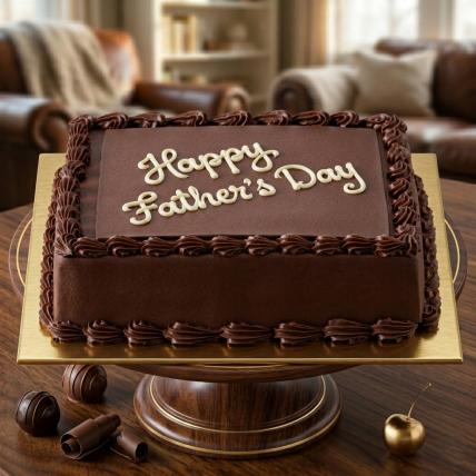 Fathers day Square Chocolate Cake