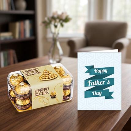 Fathers Day Chocolates and Card