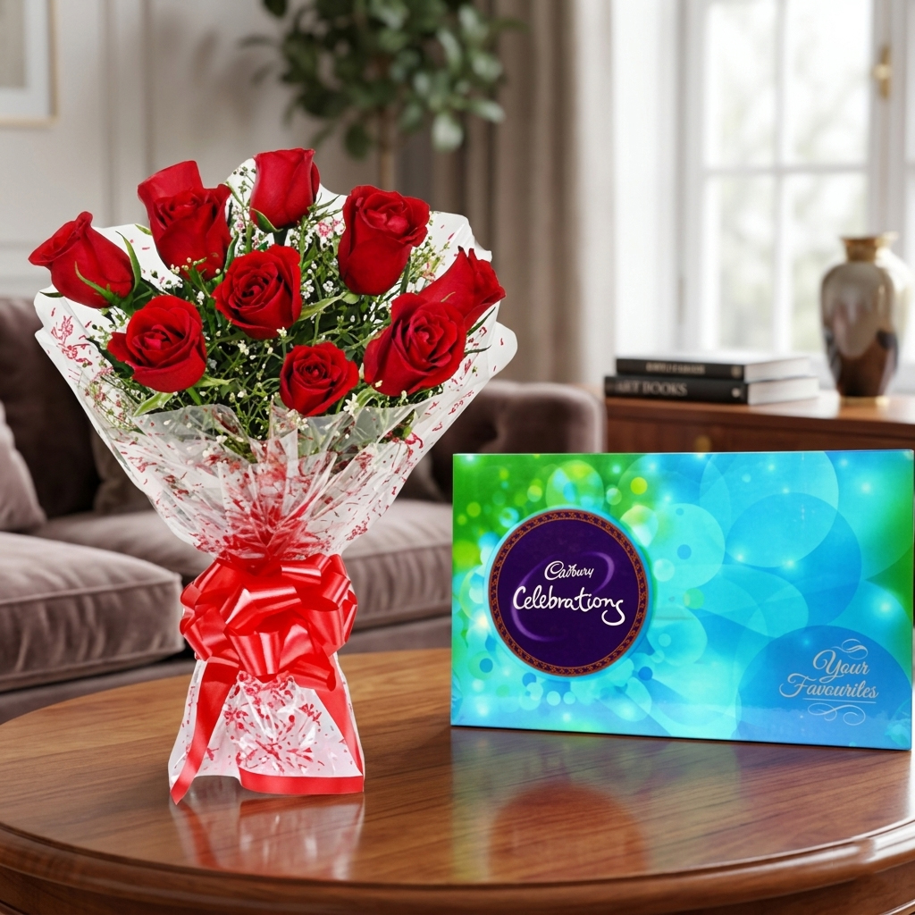 Roses and Cadbury Celebration