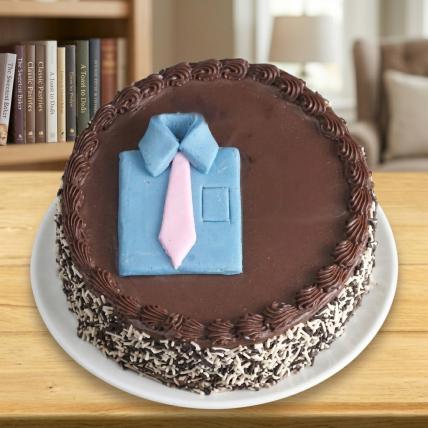 Chocolate Photo Cake for Dad