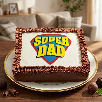 Super Dad Photo Cake
