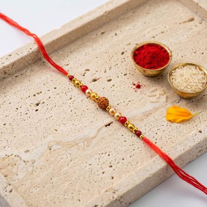 Rudraksh & Beads Rakhi
