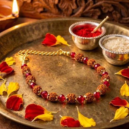 Rudraksha Bracelet Rakhi