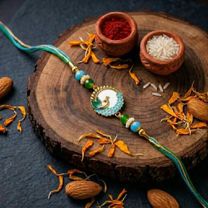 Exquisite Peacock Rakhi