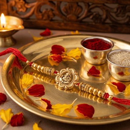 Elegant Ganesha Rakhi