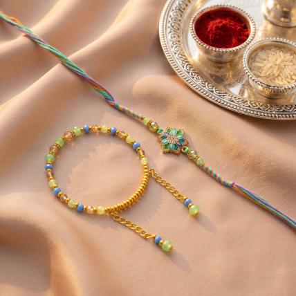 Royal Bloom Designer Lumba  Rakhi