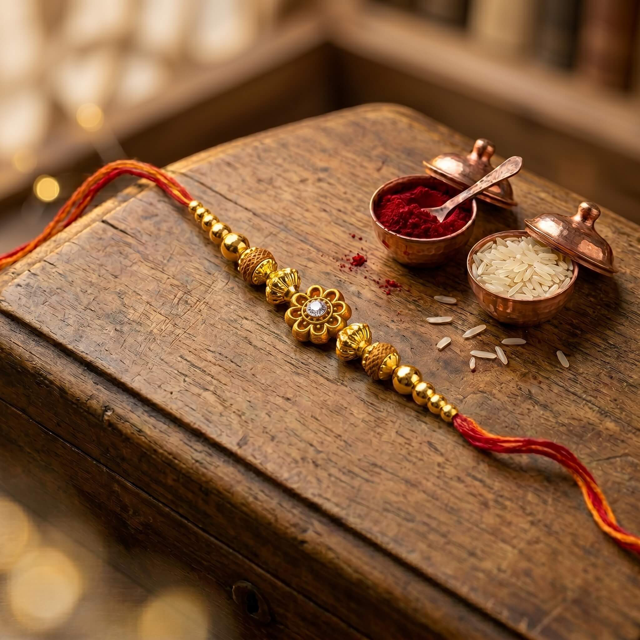 Exquisite Stone Rakhi
