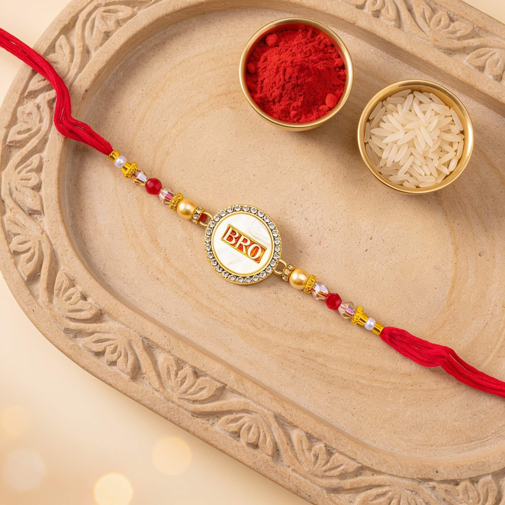 Elegant BRO Charm Rakhi