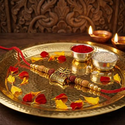Premium Mahakal Beaded Rakhi